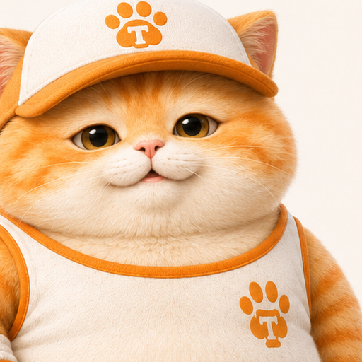 Tooki, your fitness coach — a very fit orange cat